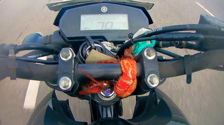 Yamaha Fz25 Acceleration and top speed (Custom sprocket of 52t)Raw footage