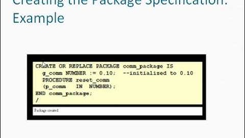 Praktikum Oracle 27 - Membuat Package