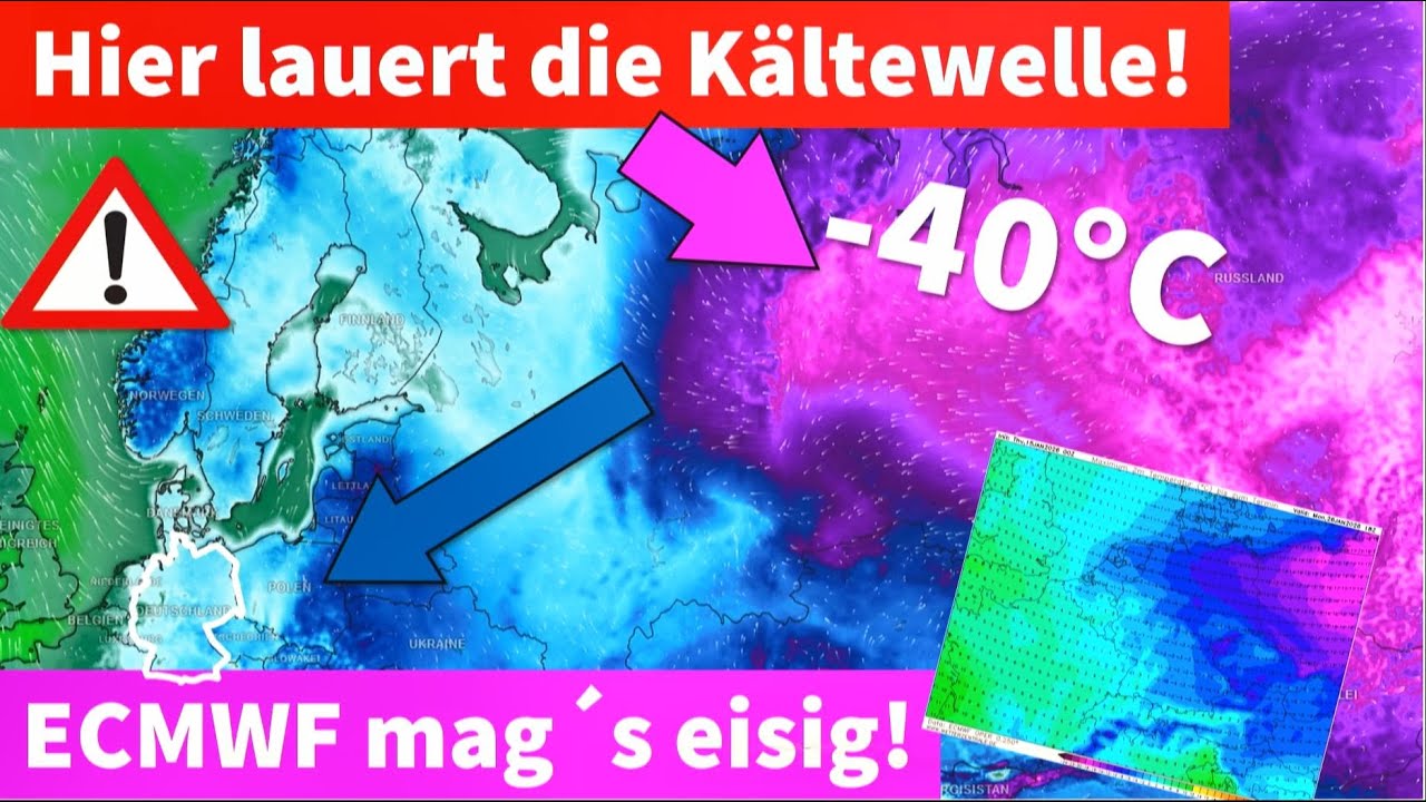 –40 °C:Sibirische Kaltluft auf dem Weg nach Europa – wann könnte sie uns erreichen?