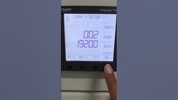 Power logic PM800 Modbus parameters configuration Schneider Electric #plc#scada#schneiderelectric