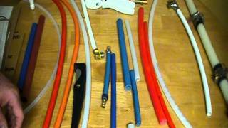 Different types of pex pipe; the cost, the tools required and applications of and advantages.Tips