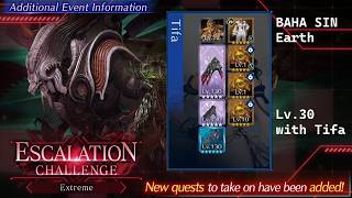 Ff7 Ever Crisis Bahamut Sin Extreme Escalation Challenge Lv. 3025 - Tifa Earth Clear
