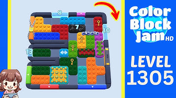 Color Block Jam Level 1305 Solution Walkthrough