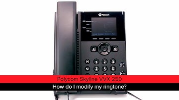 Polycom Skyline VVX 250: How do I modify my ringtone?