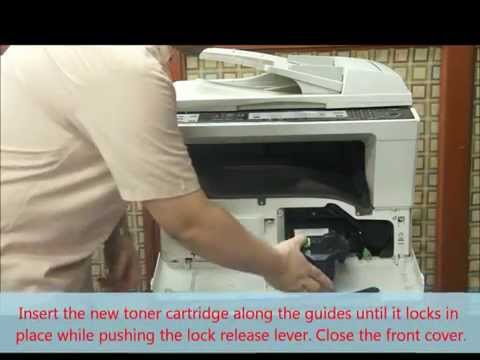 SHAR COPIER - Fixing paper jam and replacing toner cartridge