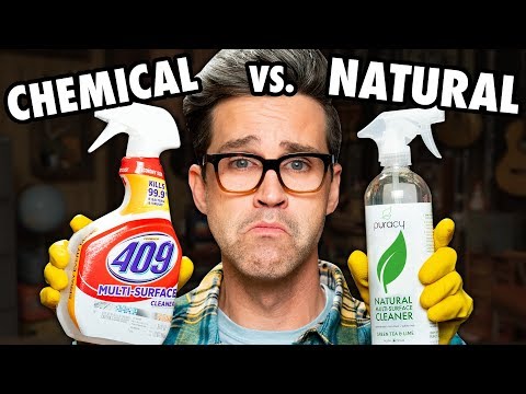 Name Brand vs. Natural Cleaning Product Test