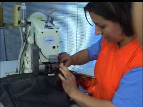 ASTAS JUKI MH 1410 Levis Tip Kemer Takma Mak / Jeans Waistband Sewing With Levis Aparatus - YouTube