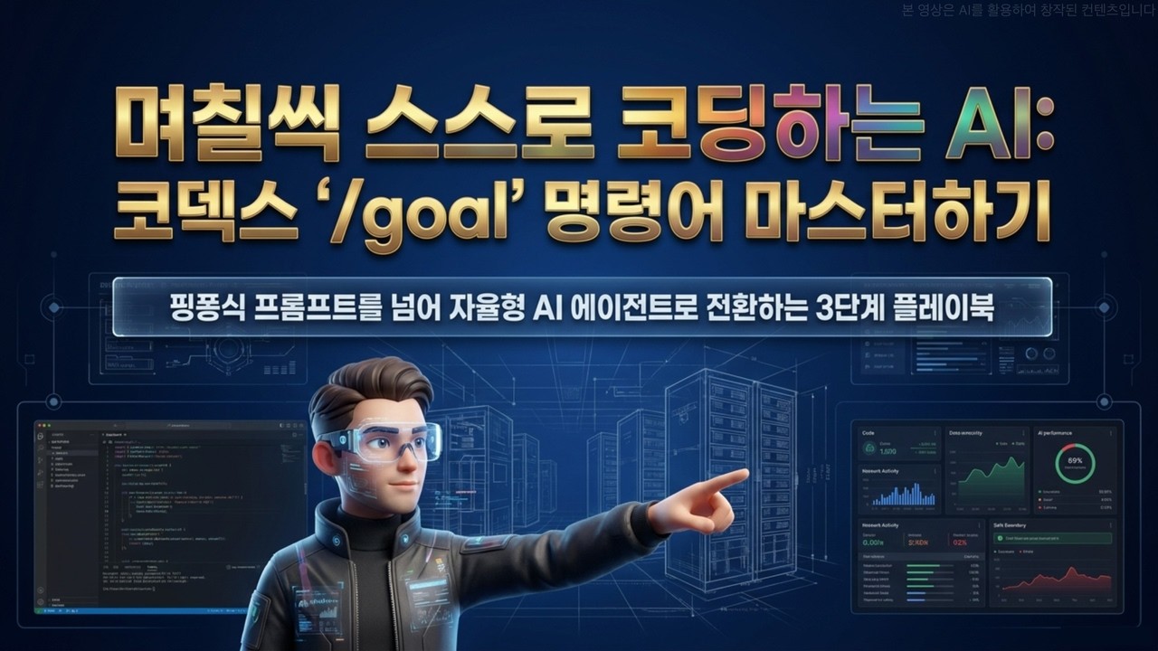 [Codex] 코덱스 '/goal' 명령어 하나로 끝내는 무한 자동 코딩 시스템 구축 | 목표만 던져주면 스스로 일하는 랄ᄑ