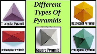 How to Make Different Types of Pyramid 3D Model With Paper| Maths Geometric Shapes | Mathematics