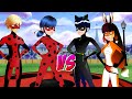 Ladybug y Misterbug vs Ladynoir y Volpina - BATALLA DE RAP