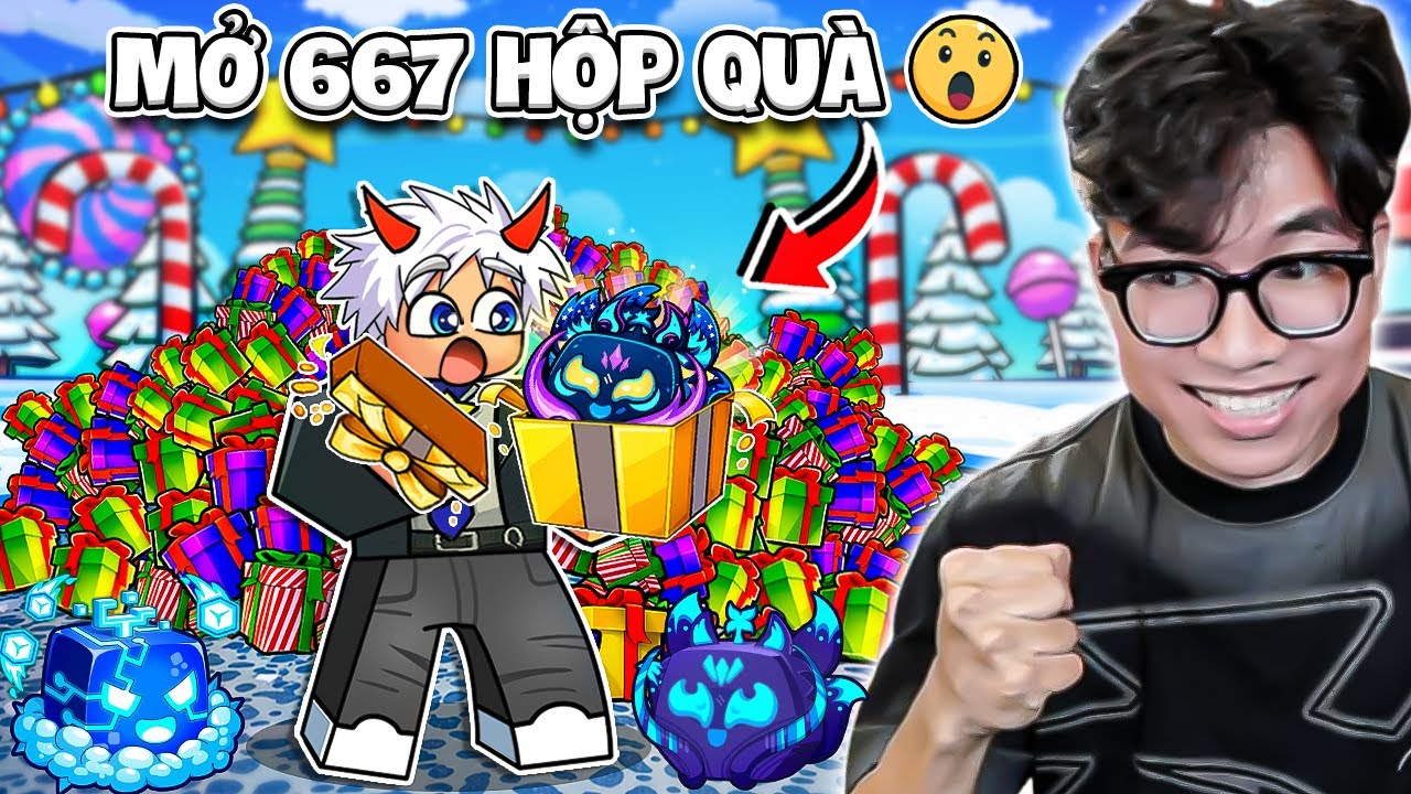 BI HUỲNH MỞ 667 HỘP QUÀ GIÁNG SINH SỞ HỮU TẤT CẢ TRÁI ÁC QUỶ TRONG BLOX FRUITS