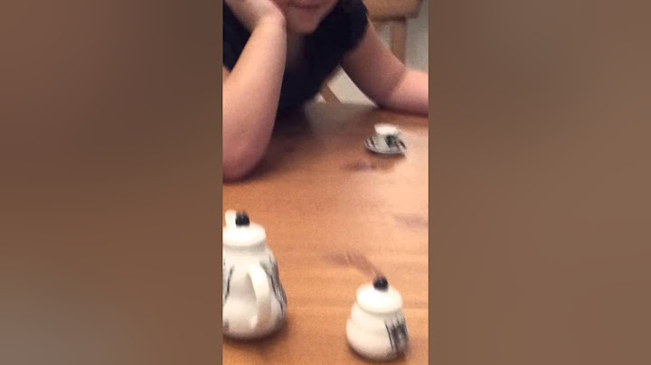 Tea time with Perrie and Perry the sam