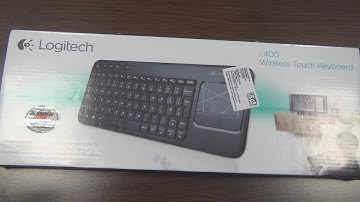Unboxing and test of Logitech k400 Wireless Touch Keyboard