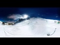 Sick Descent - 360° video of. Snowboarder crusing @ Park City Snow Cats &amp; Heli Ski
