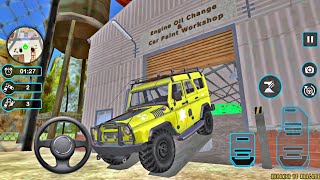 Car Wash Garage Service Workshop - 4x4 Safari Vehicle Modern Auto Wash - Android Gameplay screenshot 2