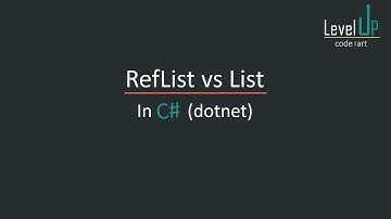 Data Structures - Ref List in C#