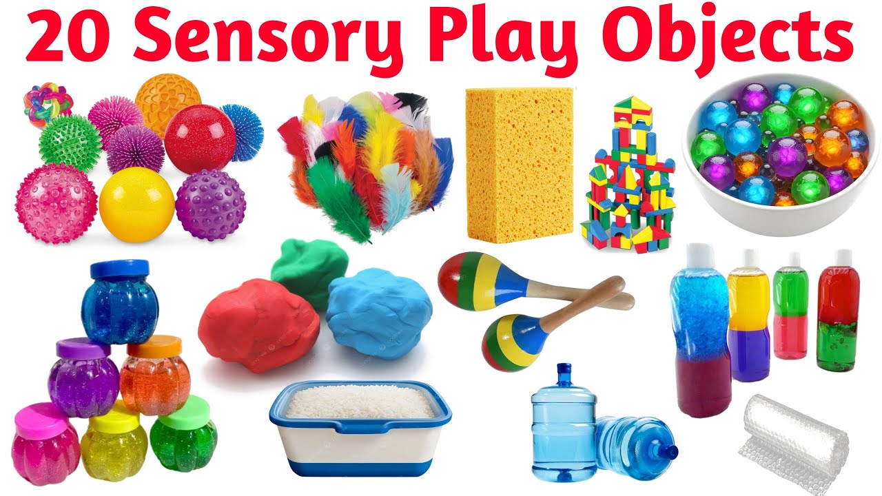 सीखो Sensory Play Objects के नाम | Learn Sensory Play Objects in English and Hindi