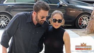 Ben Affleck and JLo hold hands at mall where he browsed engagement rings