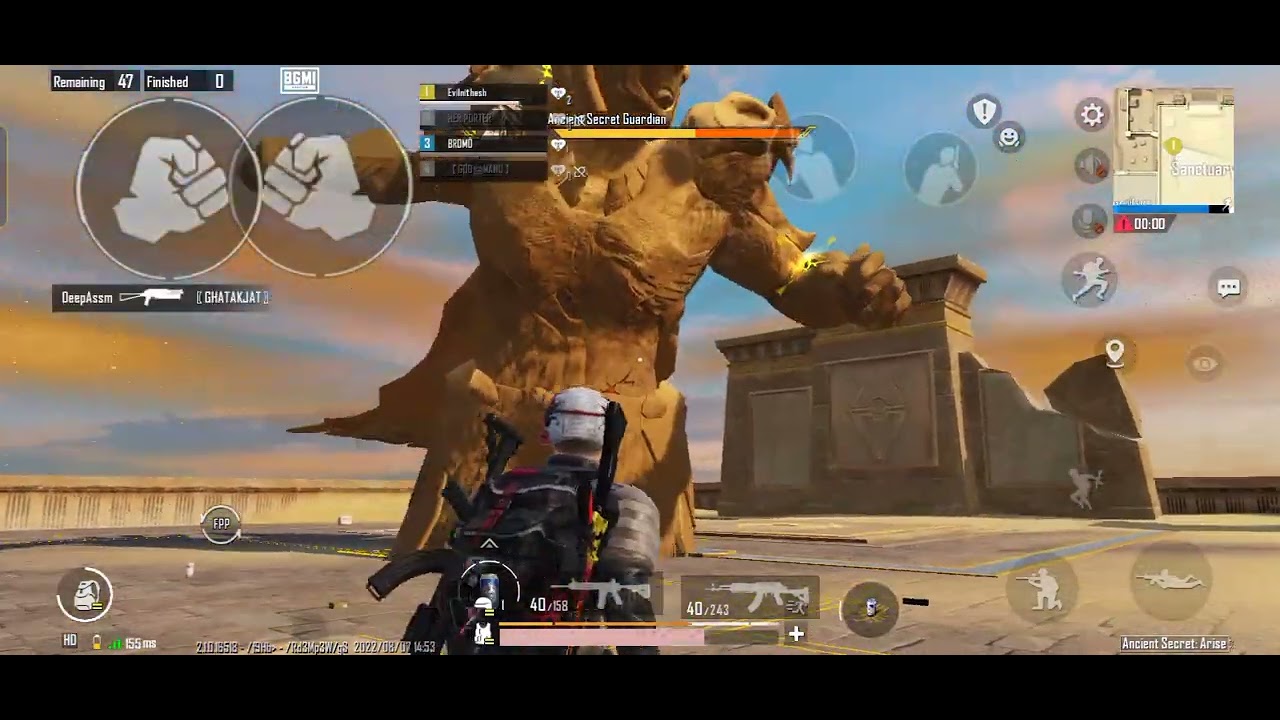 ancient secret guardian pharaoh monster with m416 + m762 