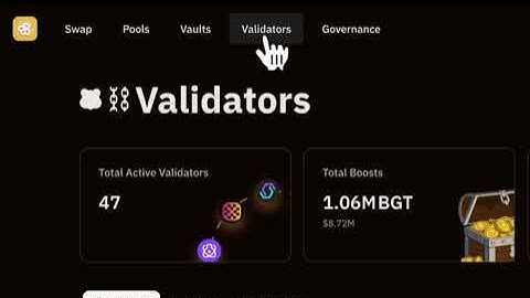 How to boost a validator with BGT