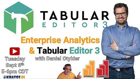 Enterprise Analytics with Tabular Editor 3 with Daniel Otykier - Advanced