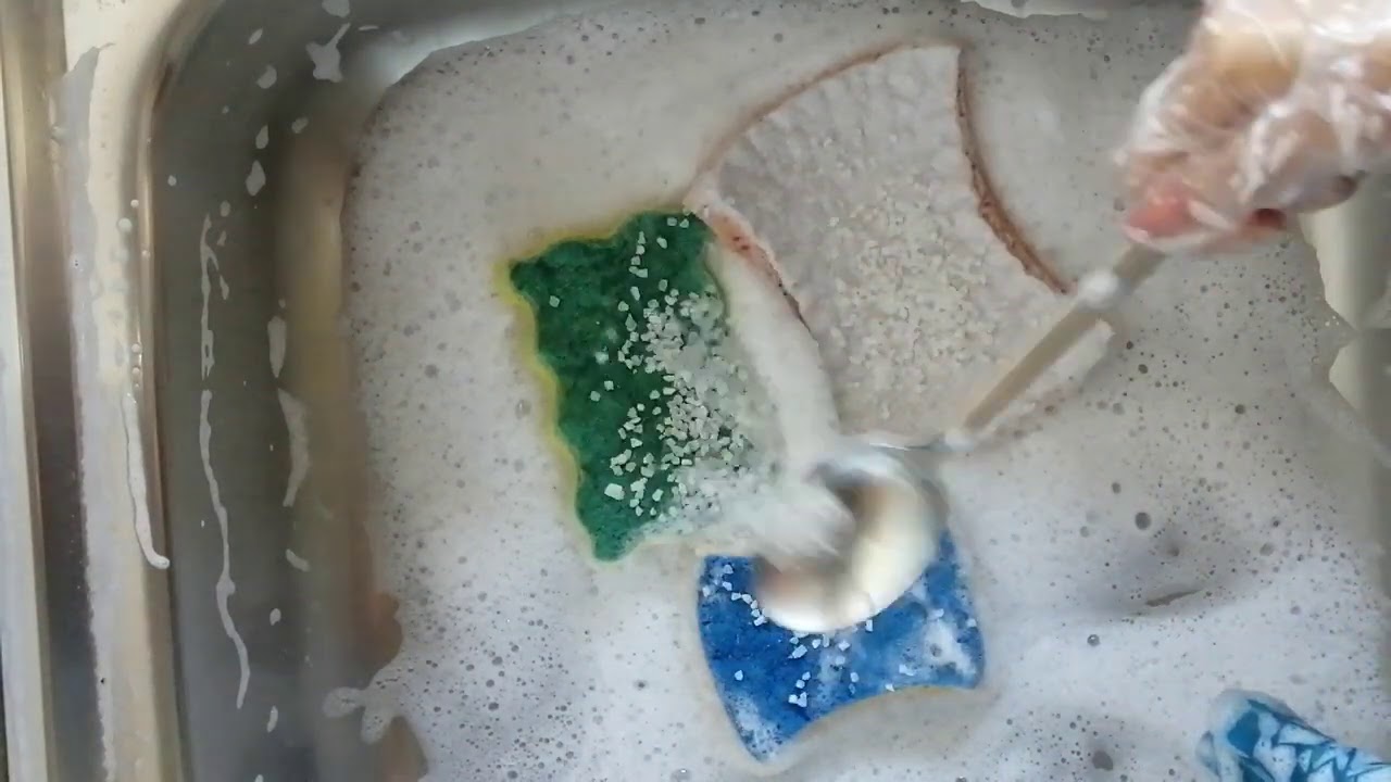 ASMR Sink cleaning & scrubbing +cleaning rocks ⭐ - YouTube