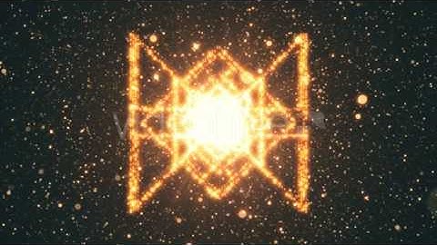 Royalty Free Motion Graphics | Particles Art Deco Loop Background