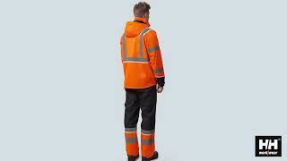 71185 UC ME shell jacket zip in HI VIS CL3 orange