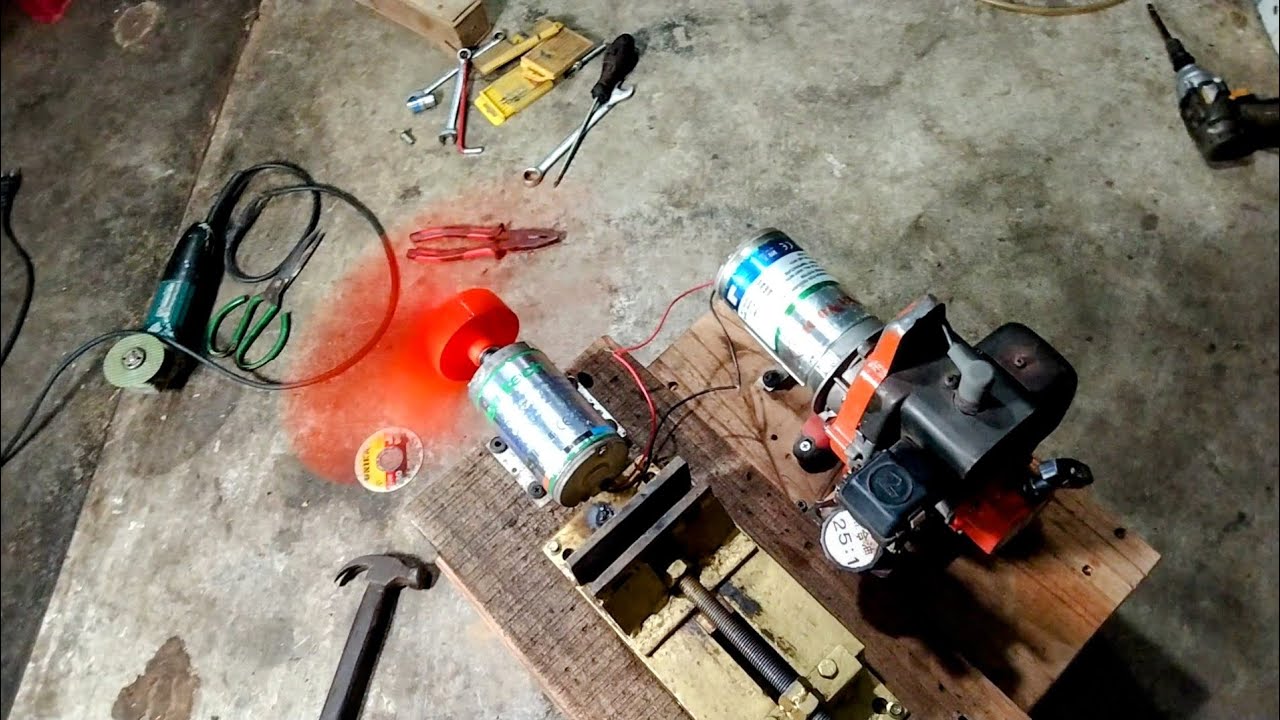 ý tưởng chế tạo từ phế liệu, máy quạt và máy phát điện từ mô tơ máy lọc nước