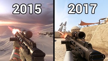 Weapon Comparison | EA Battlefront (2015) vs EA Battlefront 2 (2017) Graphics and Sounds