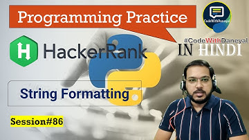 Python Programming Practice with HackerRank | Python in Hindi | #86 #codewithdaneyal