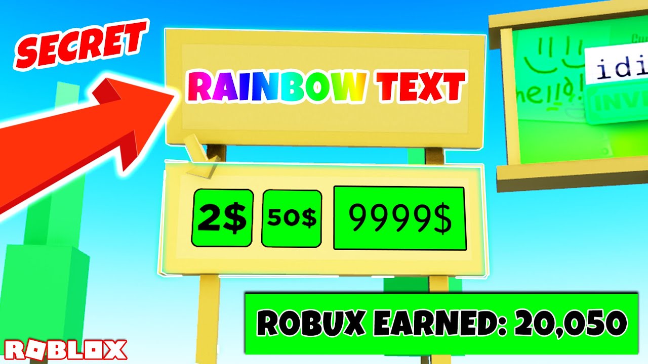 How to add RAINBOW Text in Pls Donate 