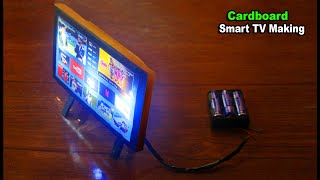 How to make SMART TV at home Using Cardboard  Making Cardboard TV  TV Making