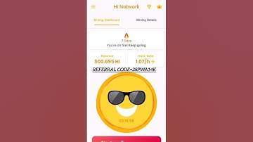 HI NETWORK REFERRAL CODE=28PWA14K #hinetwork #crypto #referralcode #hi #mining #code