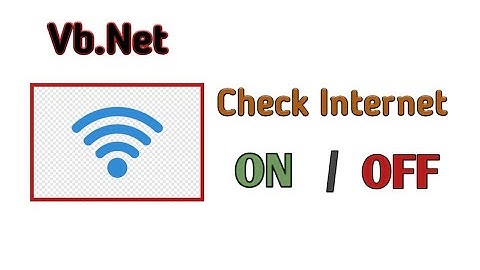How to check Internet Connectivity in VB Net | Check internet connection in vb.net ,In Hindi