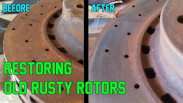 How To Restore Old Rusty Car Rotors