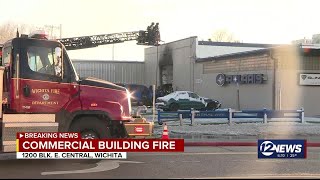 Wichita fire crews douse fire at vacant building