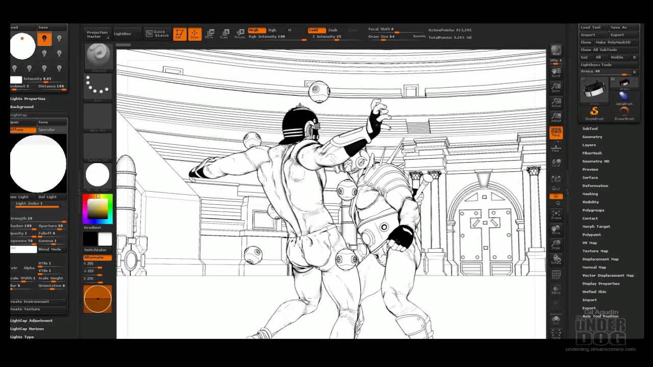 Zbrush Comic Matcap Test