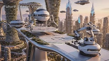 Citadel Assembly: Witness AI Megacity Build a Sky Bridge | 8K Utopian Cinematic.