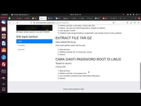 Ganti password root di linux
