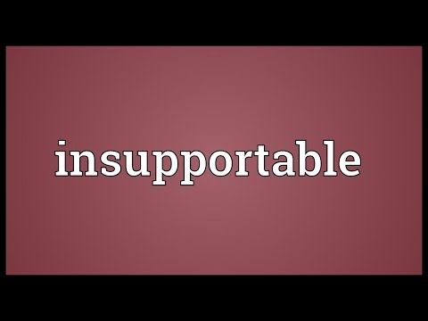 Header of insupportable