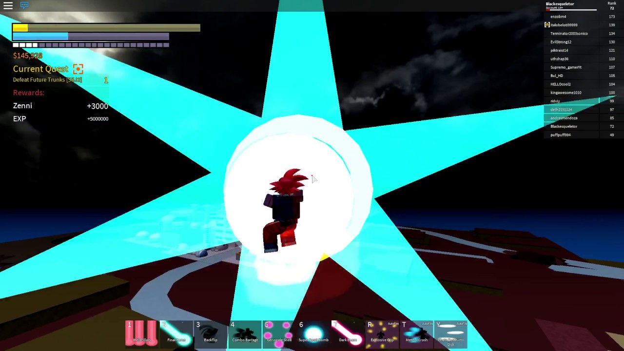 Peleando Con Trunks Roblox Dragon Ball Final Stand YouTube