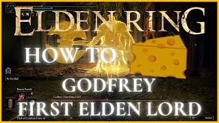 Elden Ring - How to Cheese Godfrey, First Elden Lord  (Boss Fight)