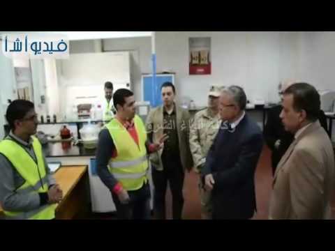 بالفيديو محافظ المنيا يتفقد مصنع اسيك لإنتاج الاسمنت الرمادي بالشيخ فضل