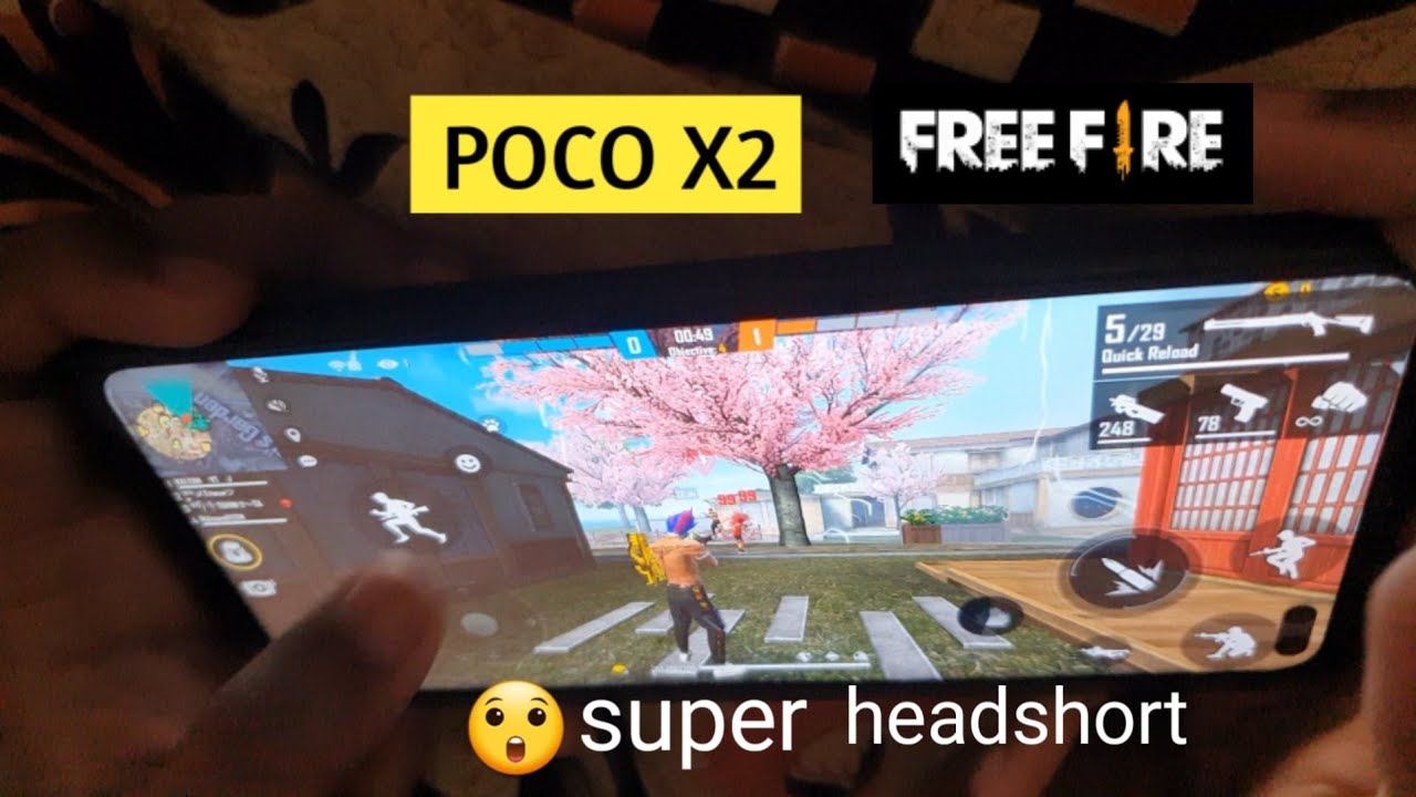 Poco x2 free fire gameplay with handcam