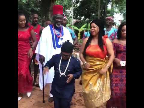 Nigerian Actor Osita dancing the native Nigeria Igbo music with his lovely native cloth