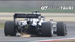 2022 F1 Test - Yuki Tsunoda & Alphatauri Honda At01 At Imola Circuit! 角田裕毅 F1テスト