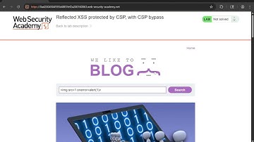 Reflected XSS protected by CSP, with CSP bypass   #PortSwigger  #WebSecurity  #BurpSuite