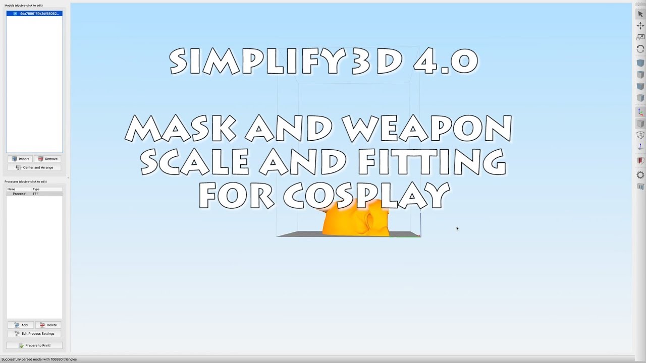 SIMPLIFY 3D 4.0-SIZING AND FITTING COSPLAY MASKS AND ARMOR