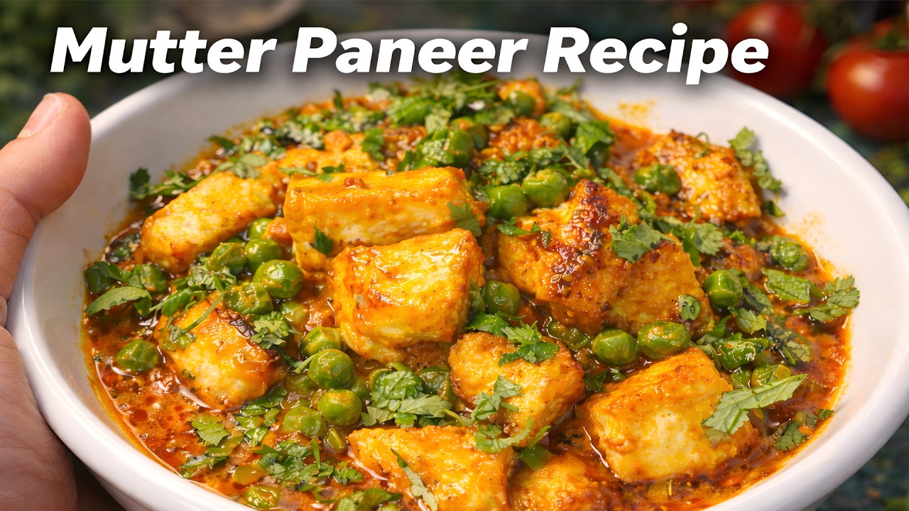 Dhaba Style Matar Paneer Recipe | Ghar Jaisa Swad | Kitchen Ghar With Anisha